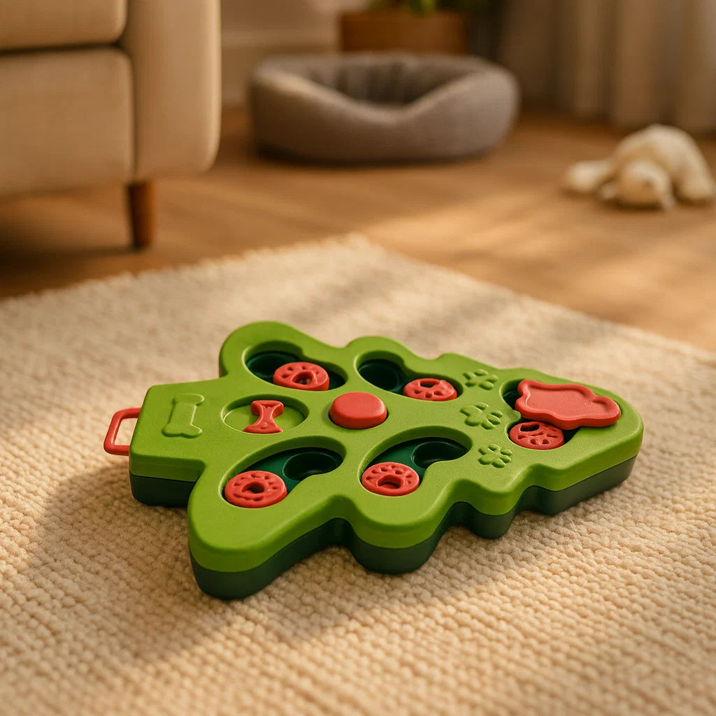 JollyPaw™ Holiday Feeder – Interactive Puzzle Toy