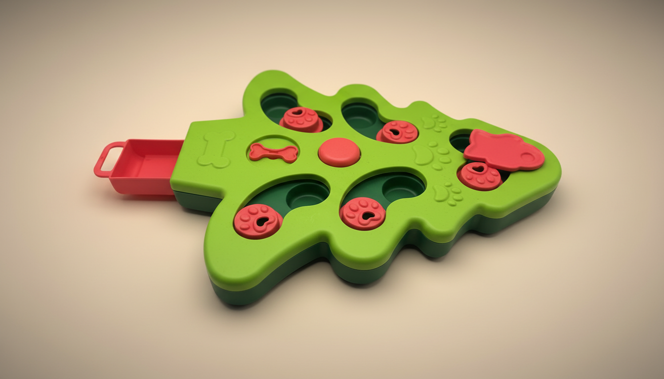 JollyPaw™ Holiday Feeder – Interactive Puzzle Toy
