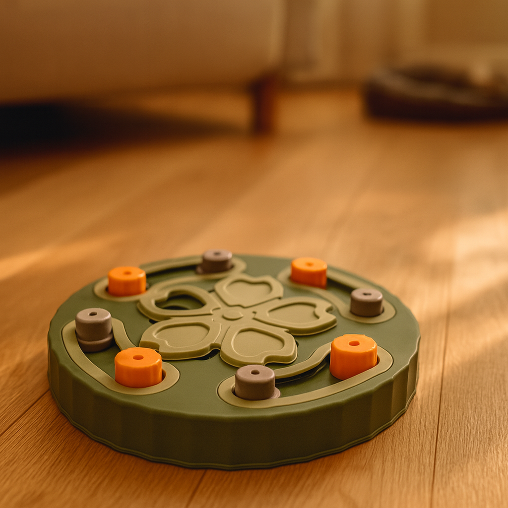 SnackMaze™ Round Plate Feeder – Adjustable Slow Feeder