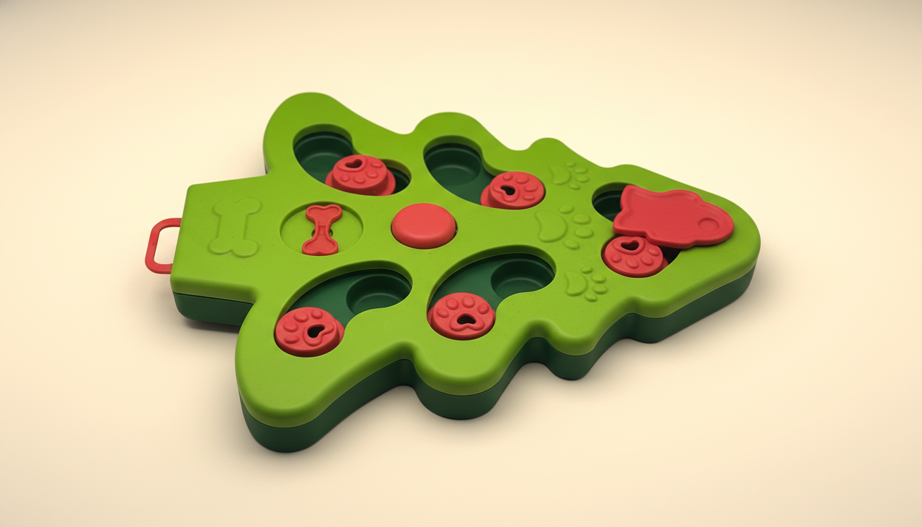 JollyPaw™ Holiday Feeder – Interactive Puzzle Toy