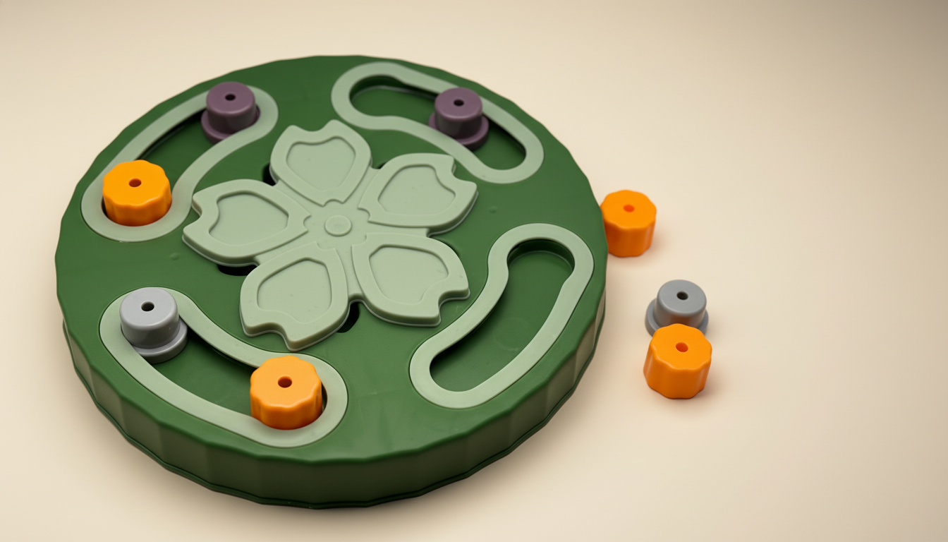 SnackMaze™ Round Plate Feeder – Adjustable Slow Feeder