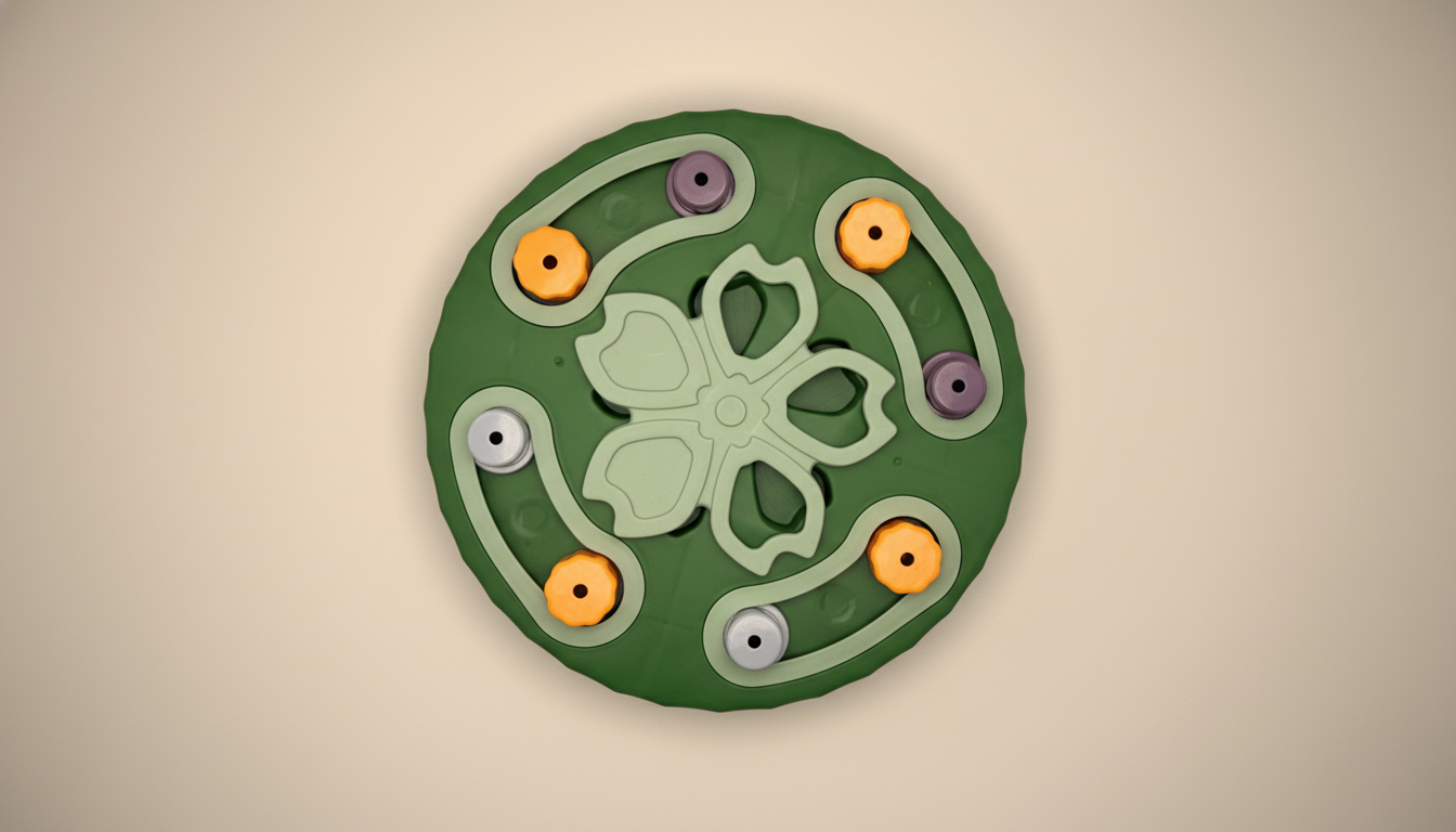 SnackMaze™ Round Plate Feeder – Adjustable Slow Feeder